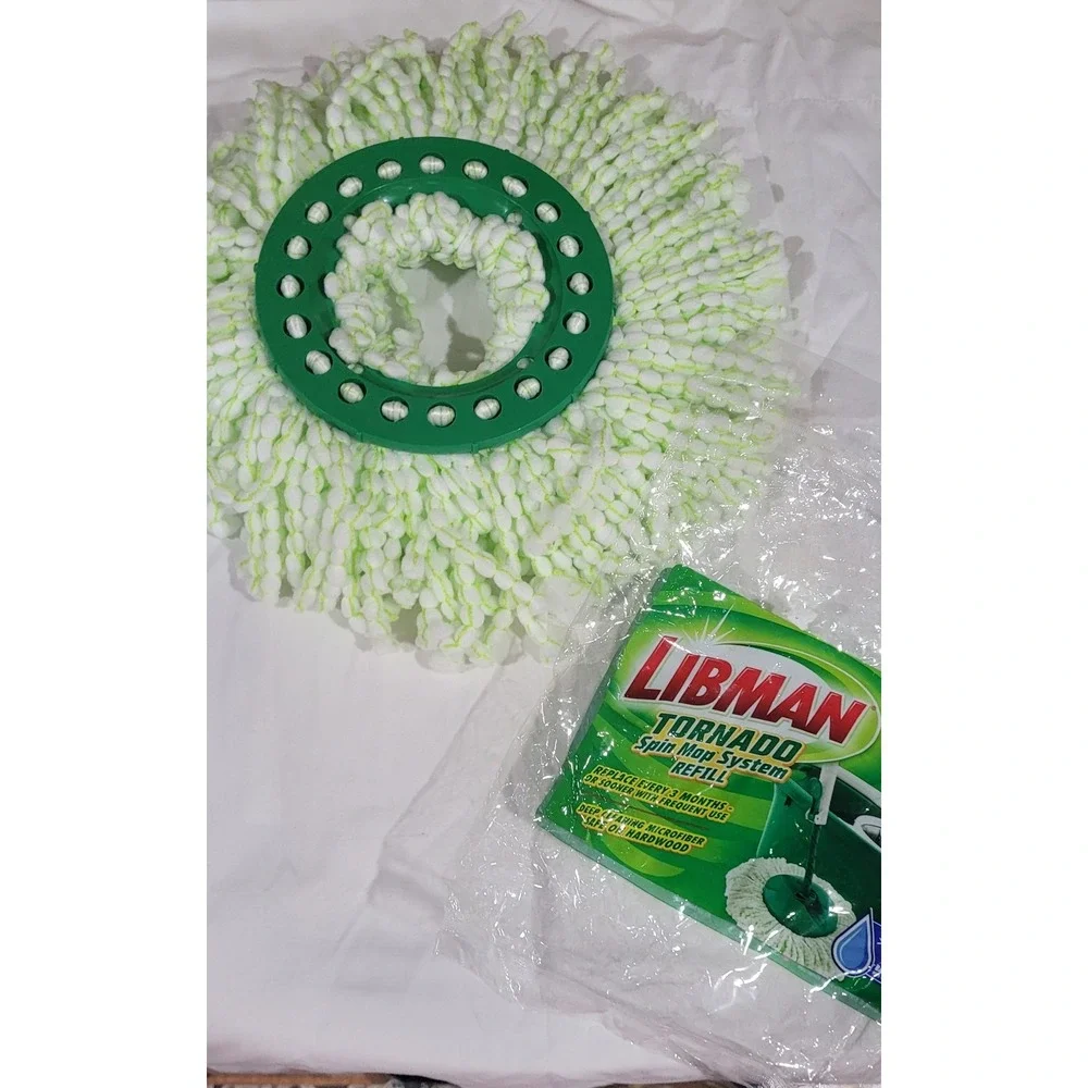 1 Libman Tornado Spin Mop System Refill Deep Cleaning Safe On Hardwood